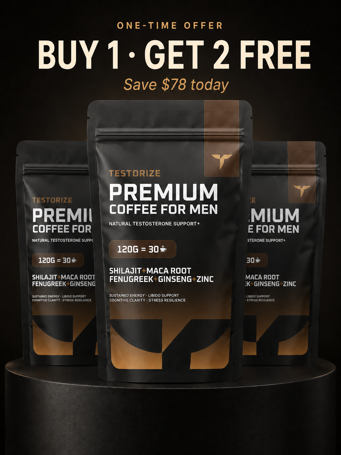 Testorize Daily Coffee | Triple Stack