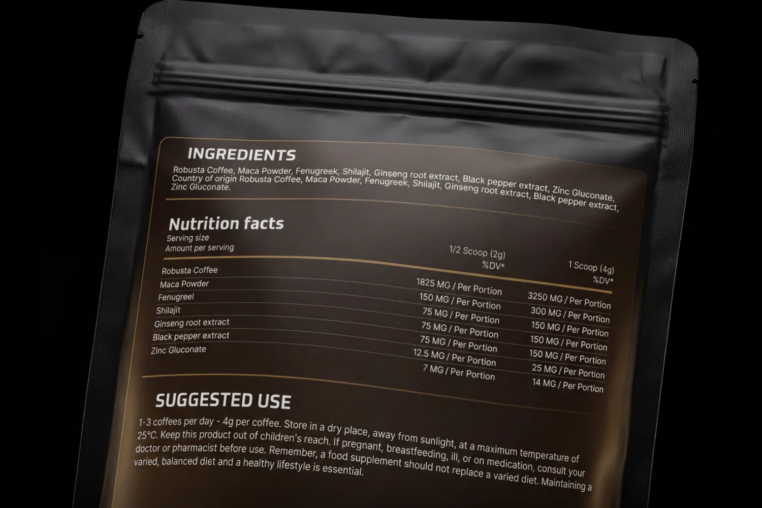 Testorize Premium Coffee for Men (inactive)